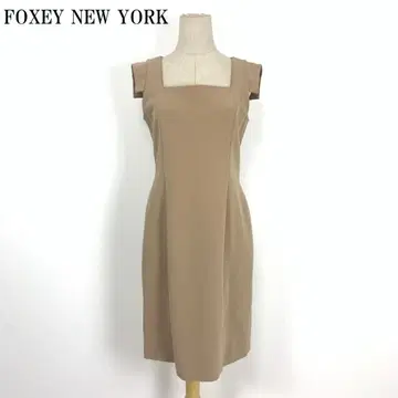 LA7299 폭시 뉴욕 슬리브리스 원피스 베이지 42