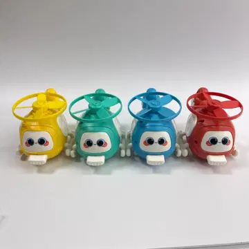 캐릭터형 헬리콥터 4색 세트
