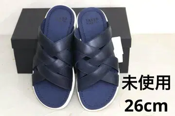 TAKEOKIKUCHI 네이비 샌들 크로스 스트랩 디자인 26cm