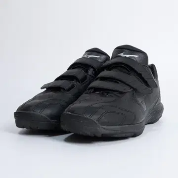 새상품급 MIZUNO 미즈노 트레이닝 슈즈 야구 블랙 천연 가죽 벨크로