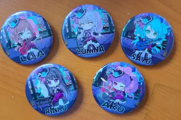 Roselia 캔뱃지 5개 세트
