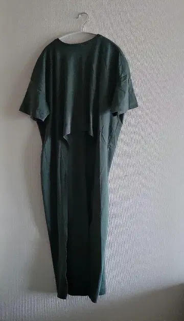 style mixer 롱 티셔츠 카키
