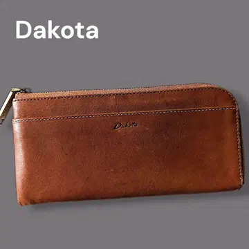 Dakota 다코타 플랫 지갑 장지갑 L자 가죽 브라운 라르고