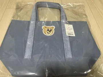 라브라리 바이 페이러 올드 테디 와펜 토트백 블루 작은 사이즈