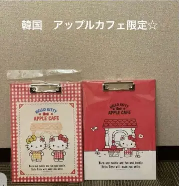 헬로키티 애플 카페 바인더 산리오 공식 50주년 2개 세트