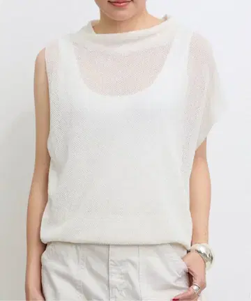 L'Appartement ASYMMETRY KNIT 화이트
