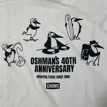 참스 CHUMS 티셔츠 오버 사이즈 한정판 새상품