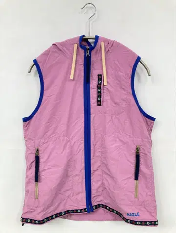 AIGLE 후드 부착 핑크 베스트
