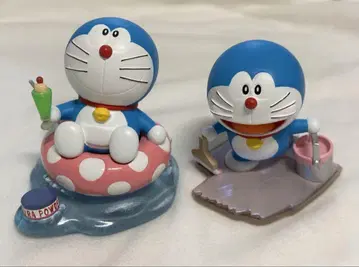 도라에몽 미래 백화점 한정판  장면 피규어 2개 묶음 판매