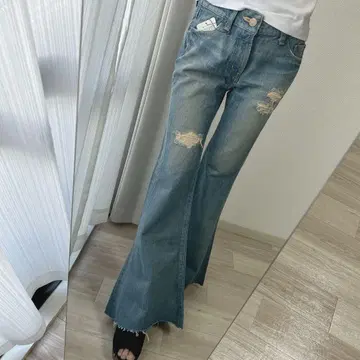 SLY LANG 플레어 데님 팬츠 데미지 moussy GYDA y2k