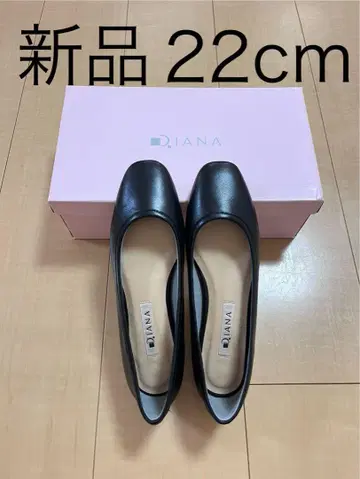 DIANA 다이애나 플랫 슈즈 펌프스 블랙 22cm