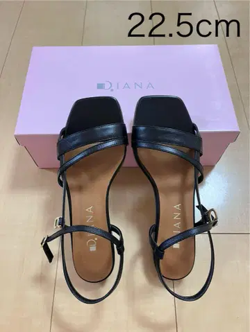 DIANA 다이애나 플랫 샌들 블랙 검정 22.5cm