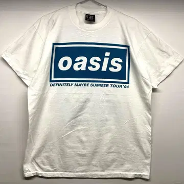 오아시스 티셔츠 반팔 oasis 밴딩 밴 티셔츠