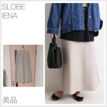 새상품급 워셔블 스무스 니트 스커트 SLOBE IENA (3258)