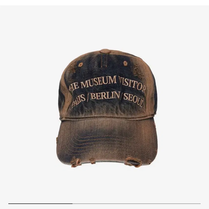 【THE MUSEUM VISITOR】 THEMUSEUMVISITOR LOGO WASHED BALLCAP THE MUSEUM VISITOR | 더뮤지엄비지터 The Museum Visitor