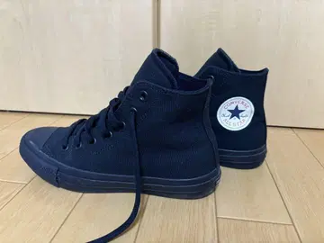 컨버스 척테일러 하이컷 스니커즈 24.5cm 네이비
