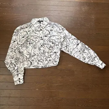 Desigual 아트 프린트 크롭 셔츠 S