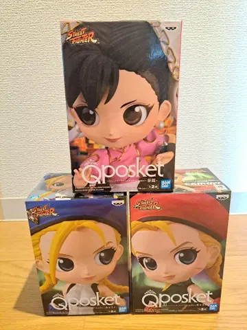 Qposket 스트리트 파이터 피규어 3종 세트