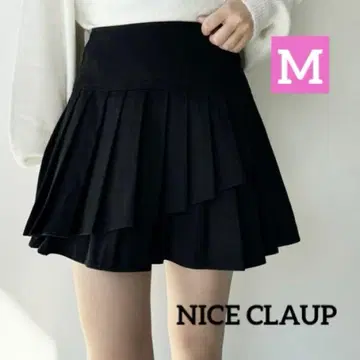 NICE CLAUP 일레헴 플리츠 미니 스커트