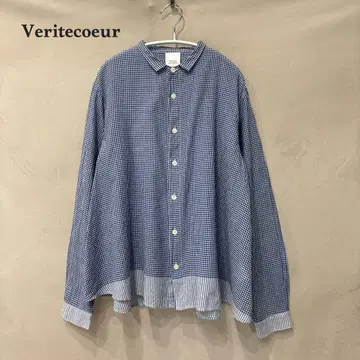 베리떼꾸르 Veritecoeur 코튼 카라 블라우스 체크