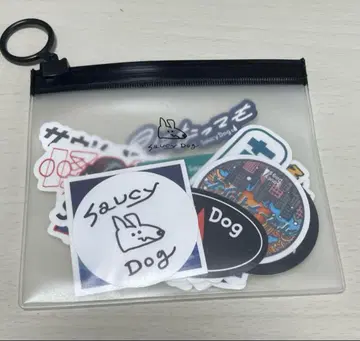 Saucy Dog 배트 리 스티커 세트