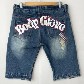 BODY GLOVE 바디 글로브 y2k 데님 하프 팬츠 LL