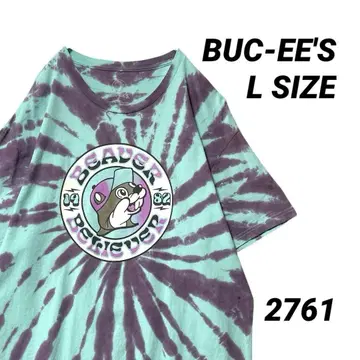 BUC-EE'S 버키즈 기업 로고 티셔츠 L 사이즈 타이다이