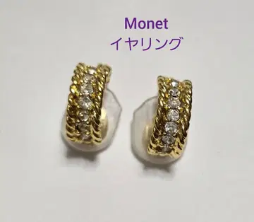 Monet 골드 톤 후프 귀걸이