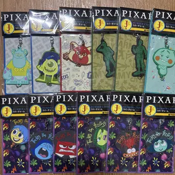 PIXAR 픽사 해피 복권 J상 러버 참 12종 세트