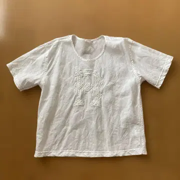 R&D.M.Co. 자수 린넨 티셔츠 S 사이즈