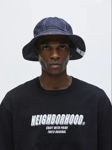 네이버후드 크루 햇 블랙 XL
