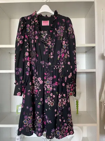 Kate Spade 꽃무늬 원피스 블랙 2 케이트 스페이드