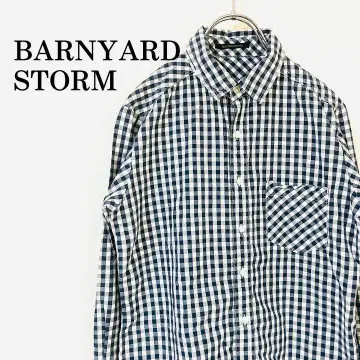 BARNYARD STORM 체크 무늬 긴팔 셔츠 사이즈 0 S 상당
