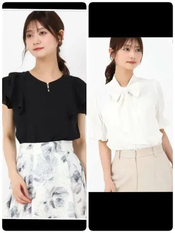 MISCH MASCH 2025SS 반팔 블라우스 세트 택 포함 새상품
