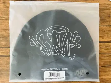 syna world OG 스컬 캡 비니 블랙