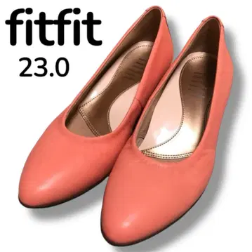 새상품급 fitfit 핏핏 가죽 펌프스 핑크 23.0cm