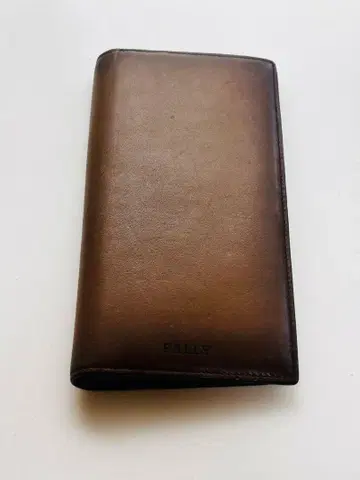 BALLY 브라운 가죽 장지갑