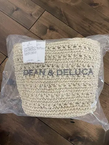 DEAN & DELUCA 크로셰 바스켓 백 S 내추럴