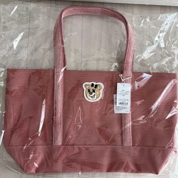 미사용 새상품 러블리 올드 테디 걸 와펜 토트백 핑크