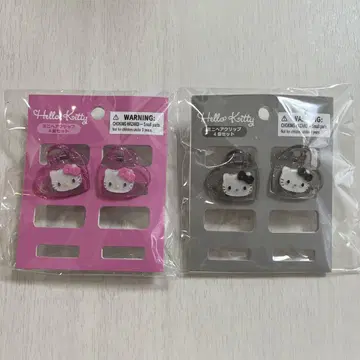 산리오 키티 헬로키티 미니 헤어 클립 2개씩