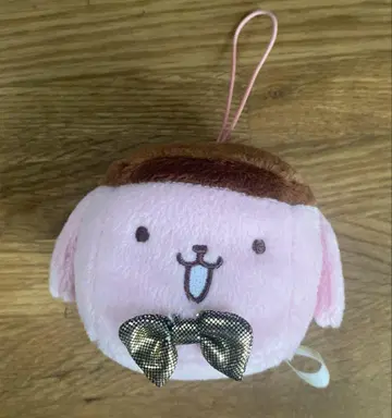 15년 폼폼푸딩 봉제 인형 마스코트 키링 주사위형 핑크