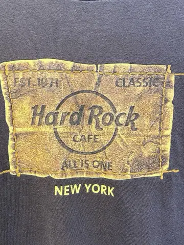 Hard Rock cafe 티셔츠 L 싱글 스티치 New York