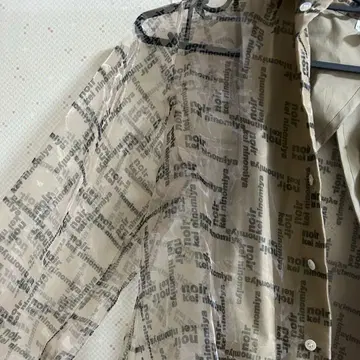 noir kei ninomiya 로고 오간자 셔츠 S