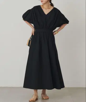 LOUNGEDRESS V 개더 원피스 M 사이즈