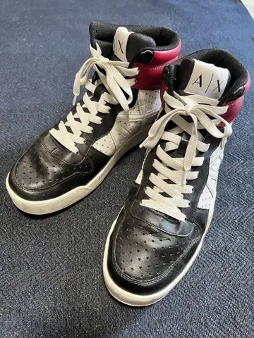 Armani Exchange 하이컷 스니커즈 25cm