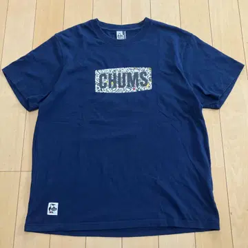 CHUMS 참스 티셔츠 반팔 티셔츠 네이비 L 사이즈