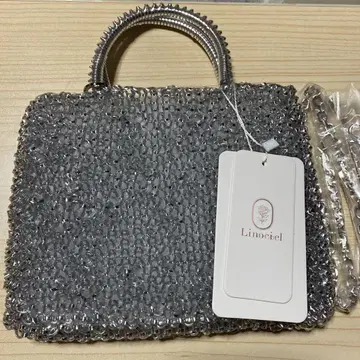 linociel 와이어 백 그레이 숄더 체인 미사용 새상품