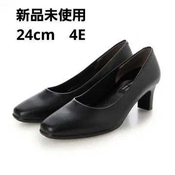 블랙 24cm 4E 힐 신발