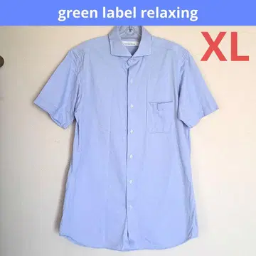 GREEN LABEL RELAXING 반팔 셔츠 XL 라이트 블루