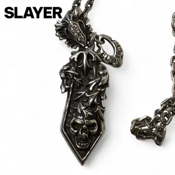 SLAYER 슬레이어 스컬 센토핀 목걸이 925 실버